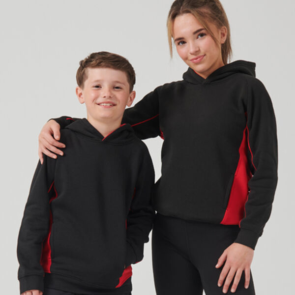 Finden and Hales Kids Contrast Hooded Sweatshirt Thumbnail