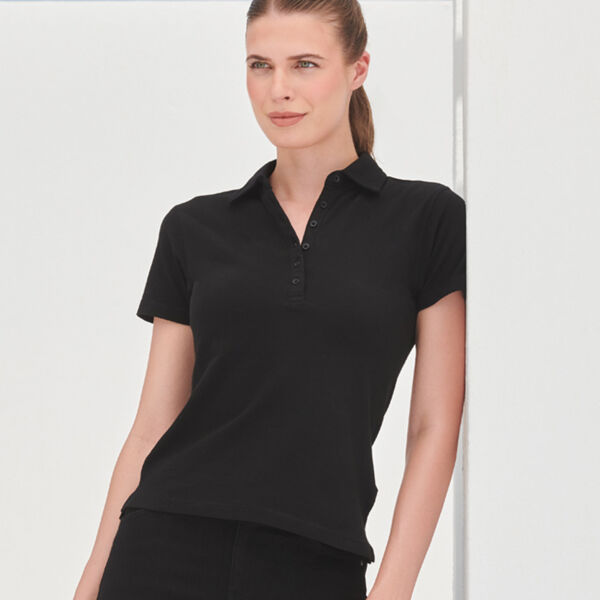 SF Ladies Stretch Piqué Polo Shirt Thumbnail