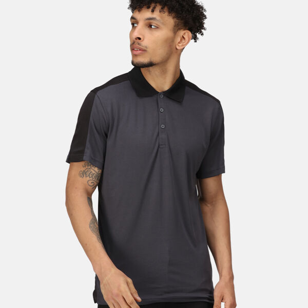 Regatta Contrast Collection Quick Wicking Piqué Polo Shirt Thumbnail