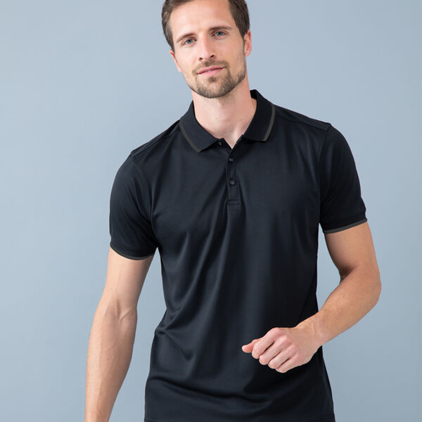 Henbury HiCool® Tipped Polo Shirt Thumbnail